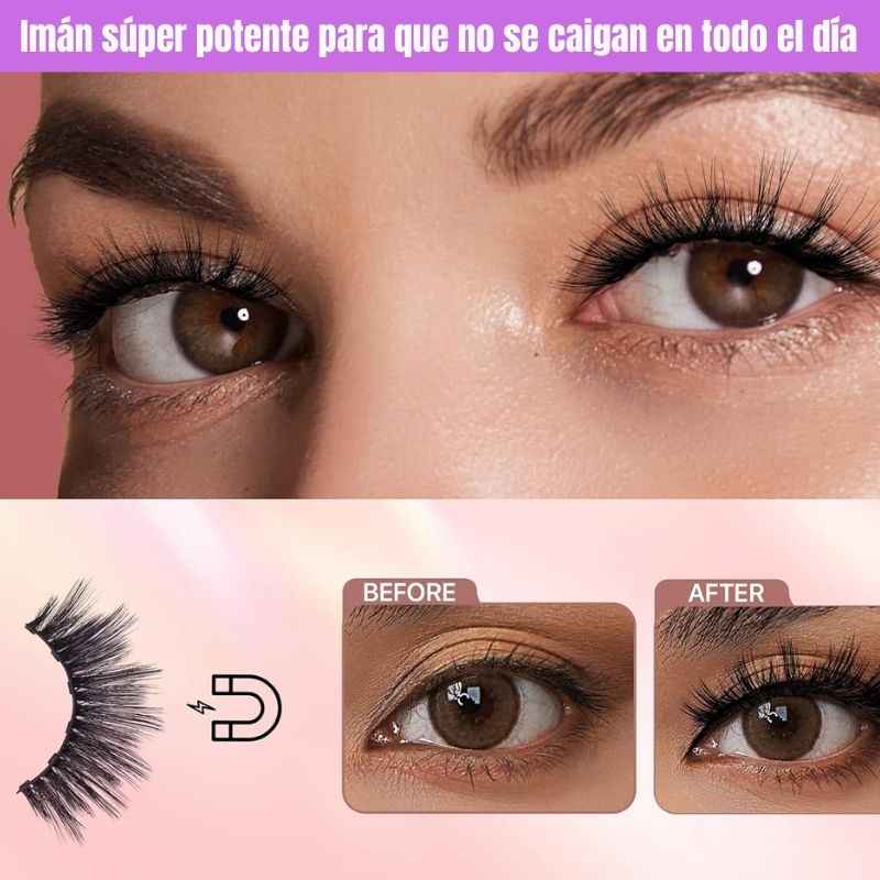 Meylora™: Kit Pestañas magnéticas | PROMO 2X1