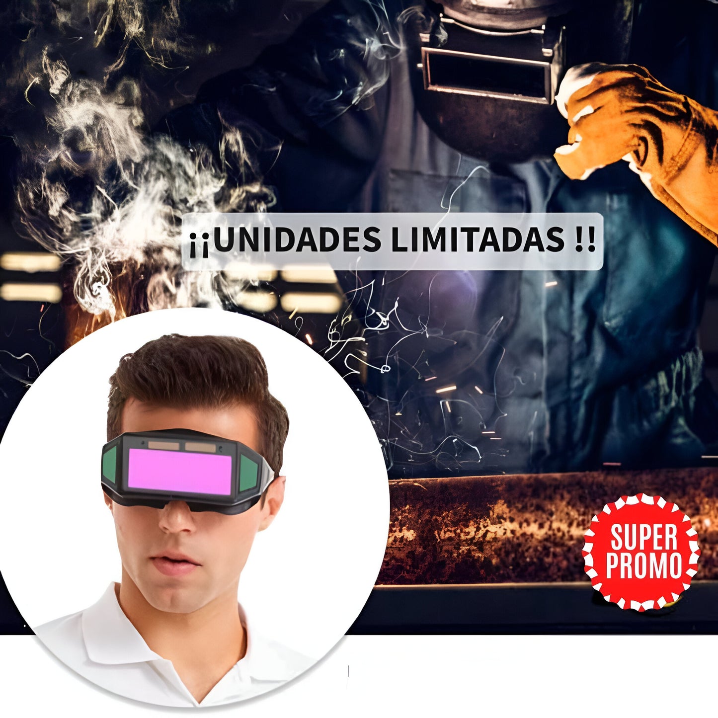 WELDVISION™:GAFAS DE SOLDADURA CON OSCURECIMIENTO AUTOMÁTICO