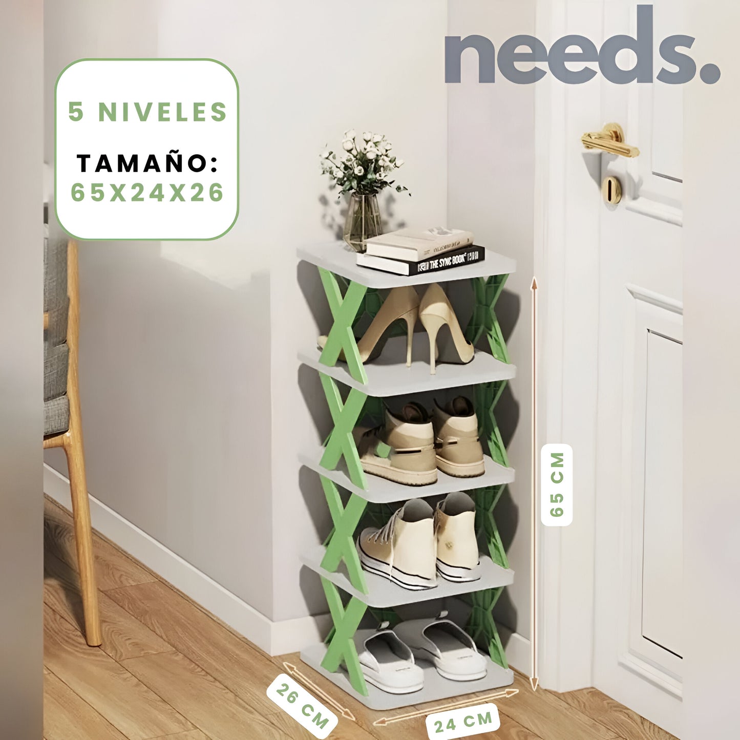 ORGANIZADOR DE ZAPATOS MULTIESTANTE X5 NIVELES | TRANSFORMA TU ESPACIO