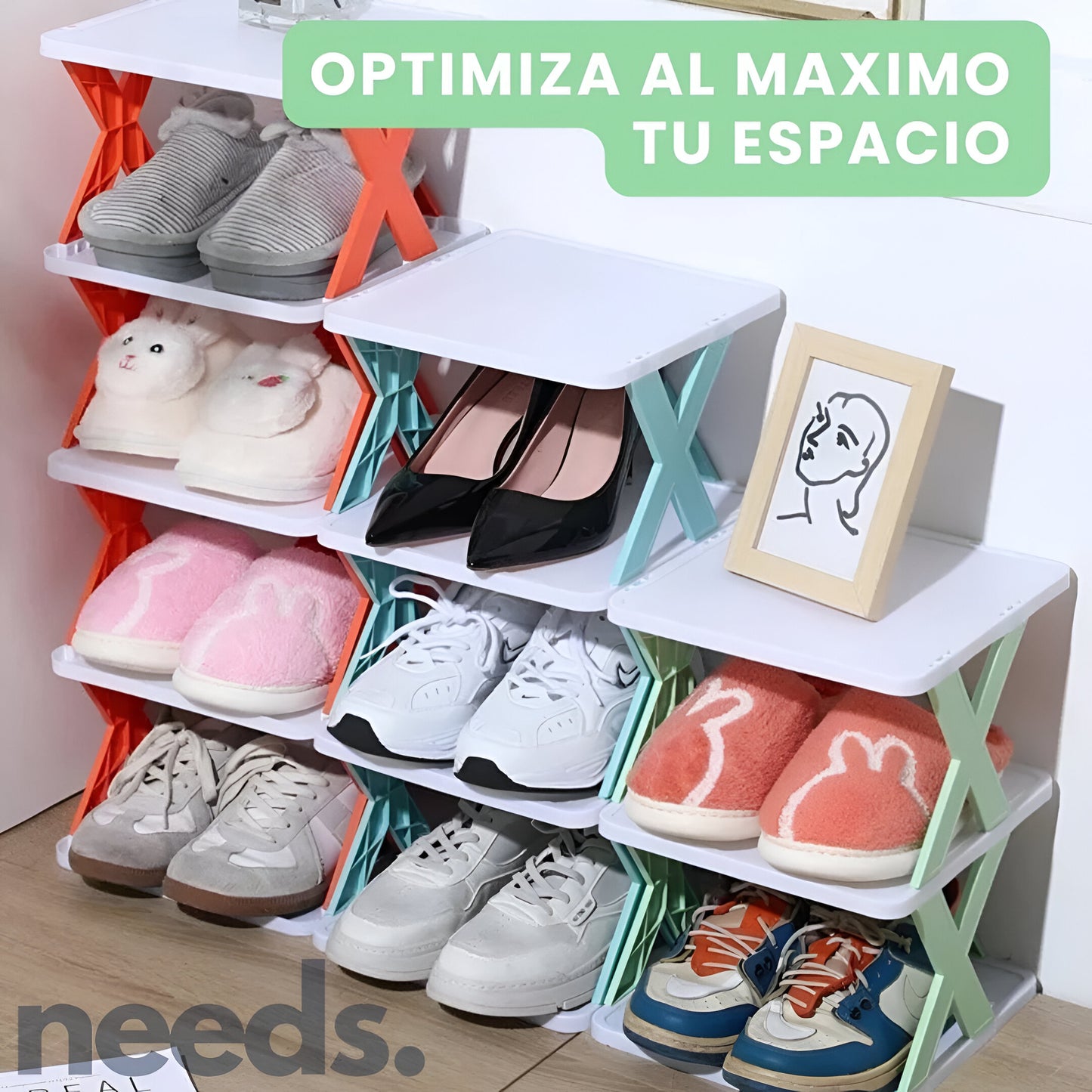 ORGANIZADOR DE ZAPATOS MULTIESTANTE X5 NIVELES | TRANSFORMA TU ESPACIO