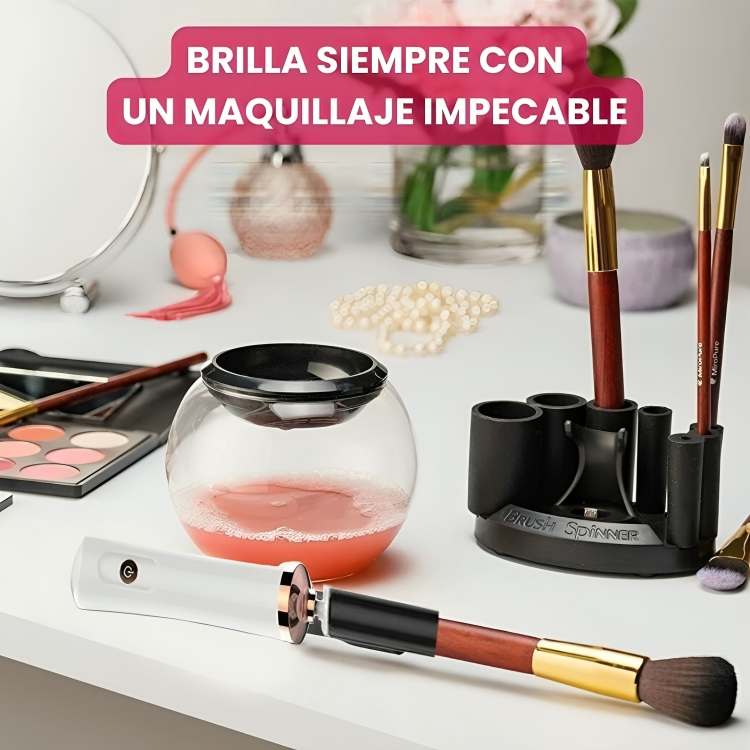 BEAUTY CLEAN™: LIMPIADOR Y SECADOR DE BROCHAS ELÉCTRICO PREMIUM
