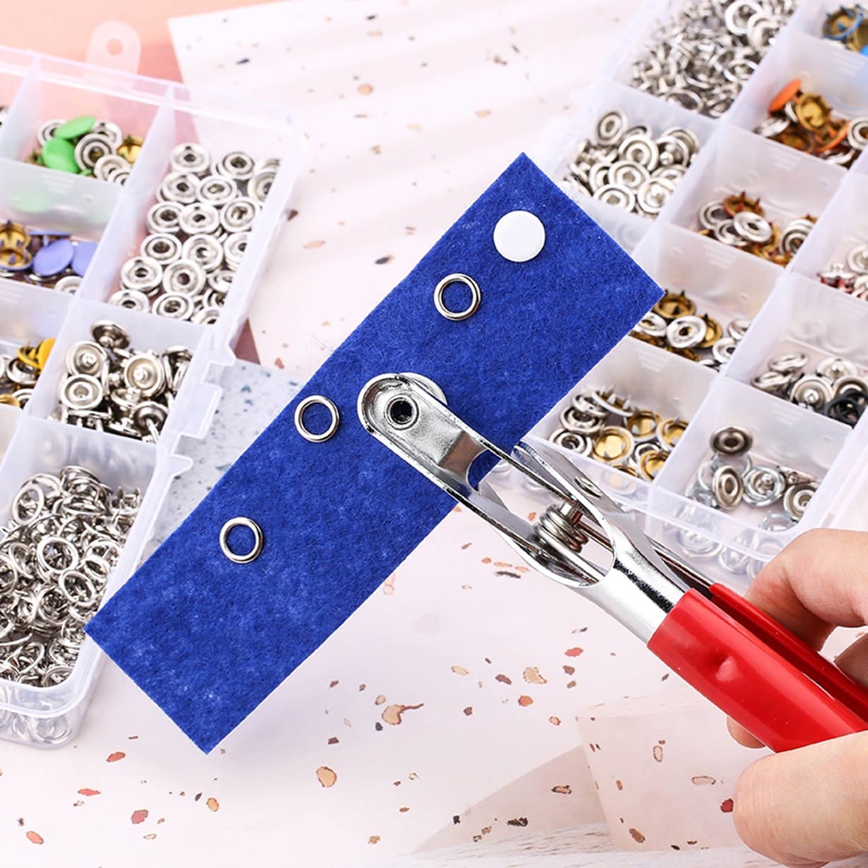 EasyPliers™: Pinzas para reparar broches | Incluye: 200 botones