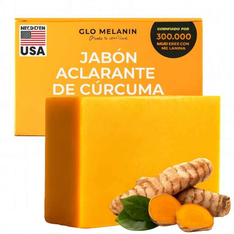 Kit 3 jabones de cúrcuma orgánico para manchas oscuras