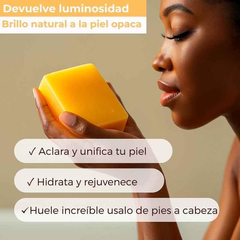 Kit 3 jabones de cúrcuma orgánico para manchas oscuras