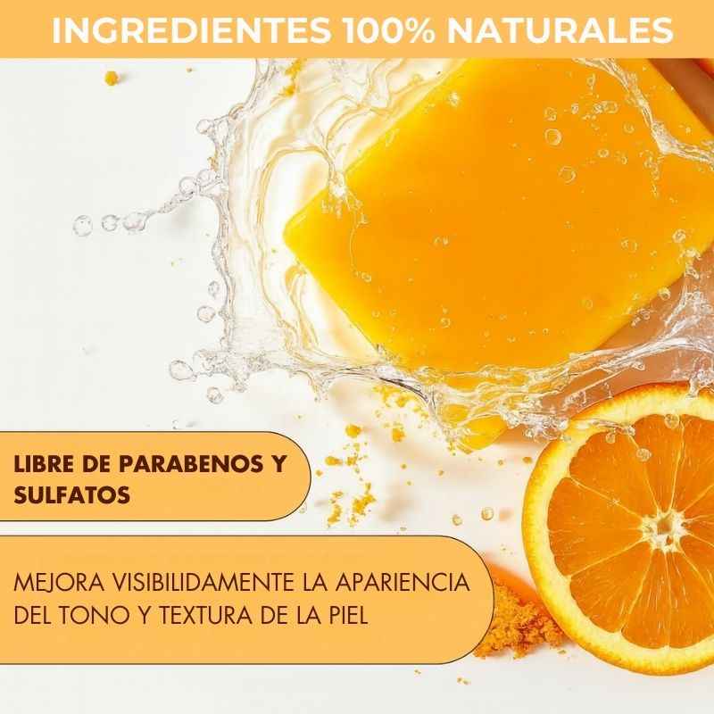 Kit 3 jabones de cúrcuma orgánico para manchas oscuras