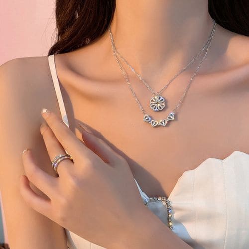 Lucky Heart💚: El Collar Trébol Transformable🍀