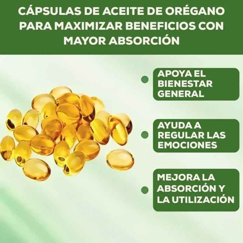 Aceite de Orégano Con Semilla Negra | 60 Capsulas + 30 Gratis