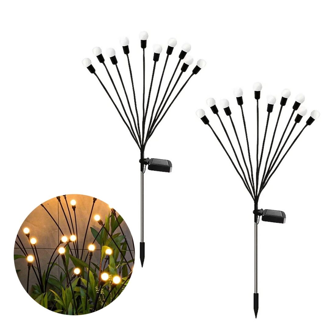 SOLARGLOW PACK X2: LUCES SOLARES MÁGICAS QUE HARÁN BRILLAR TU JARDÍN