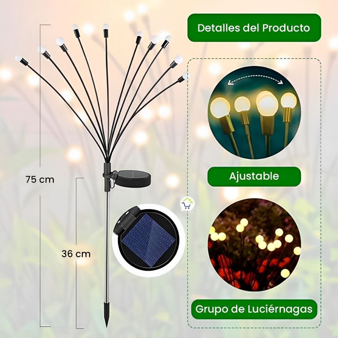 SOLARGLOW PACK X2: LUCES SOLARES MÁGICAS QUE HARÁN BRILLAR TU JARDÍN