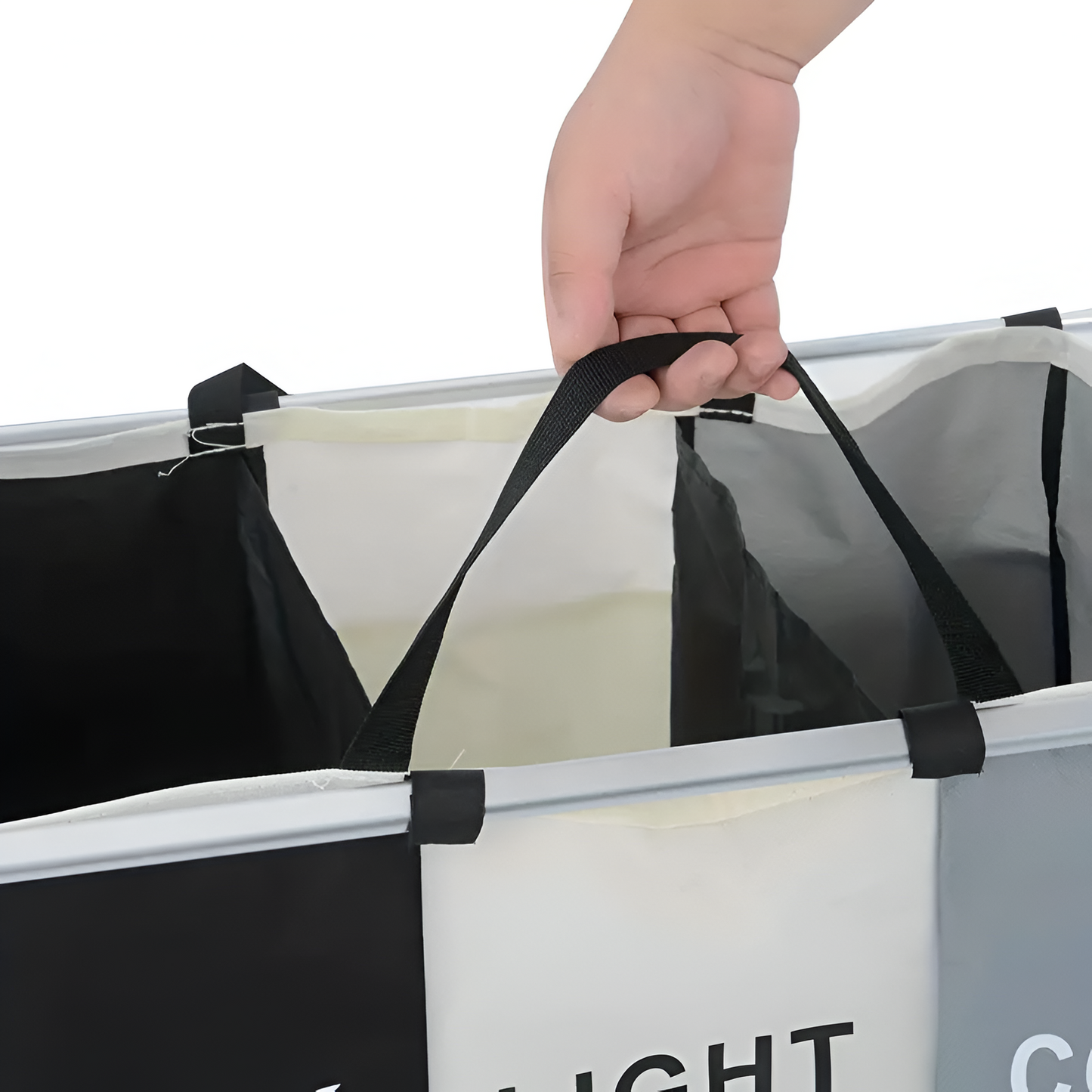 CESTA GRANDE PARA ROPA SUCIA 3 COMPARTIMIENTOS | ¡NO MAS ROPA DESORDENADA!