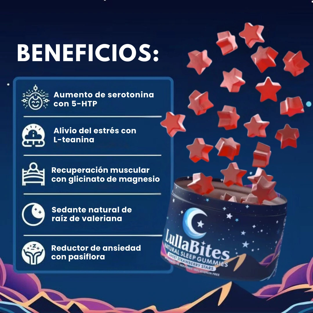 Lullabites™: Gomitas Para Dormir, Duerme profundo, despierta renovado