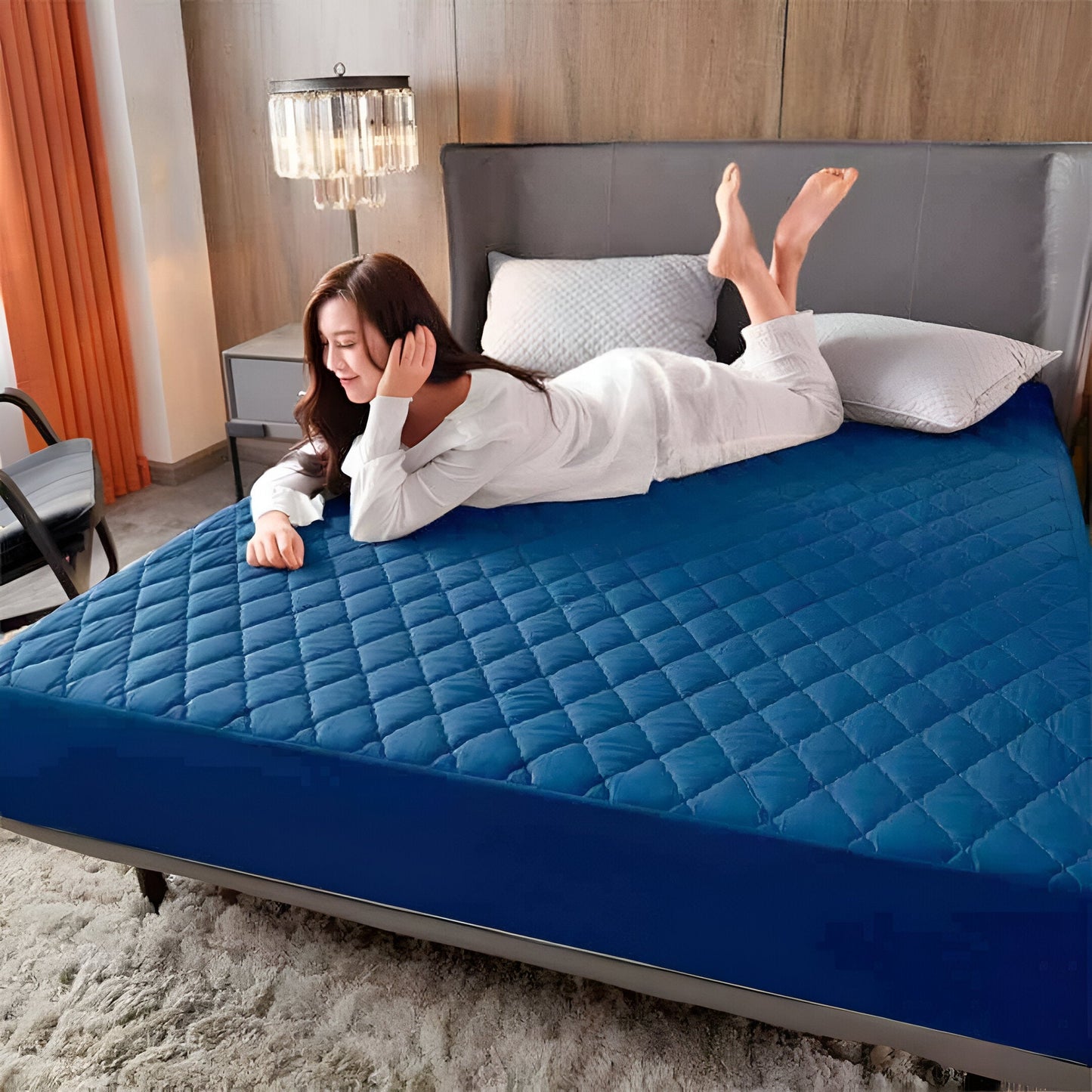 BEDCOVER™: PROTECTOR DE COLCHON ACOLCHADO Y ANTIFLUIDOS CORPORALES (NUEVA)