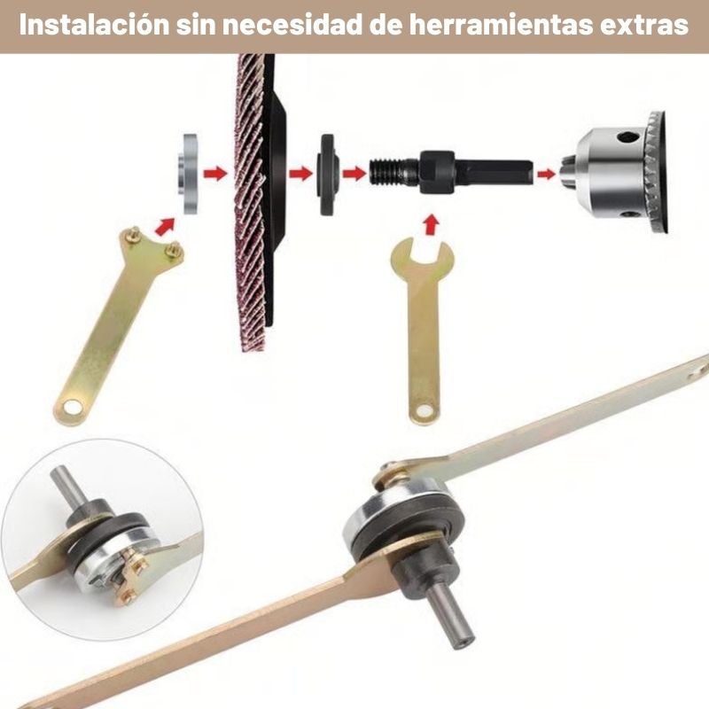 DrillMax®: Adaptador de disco para taladro