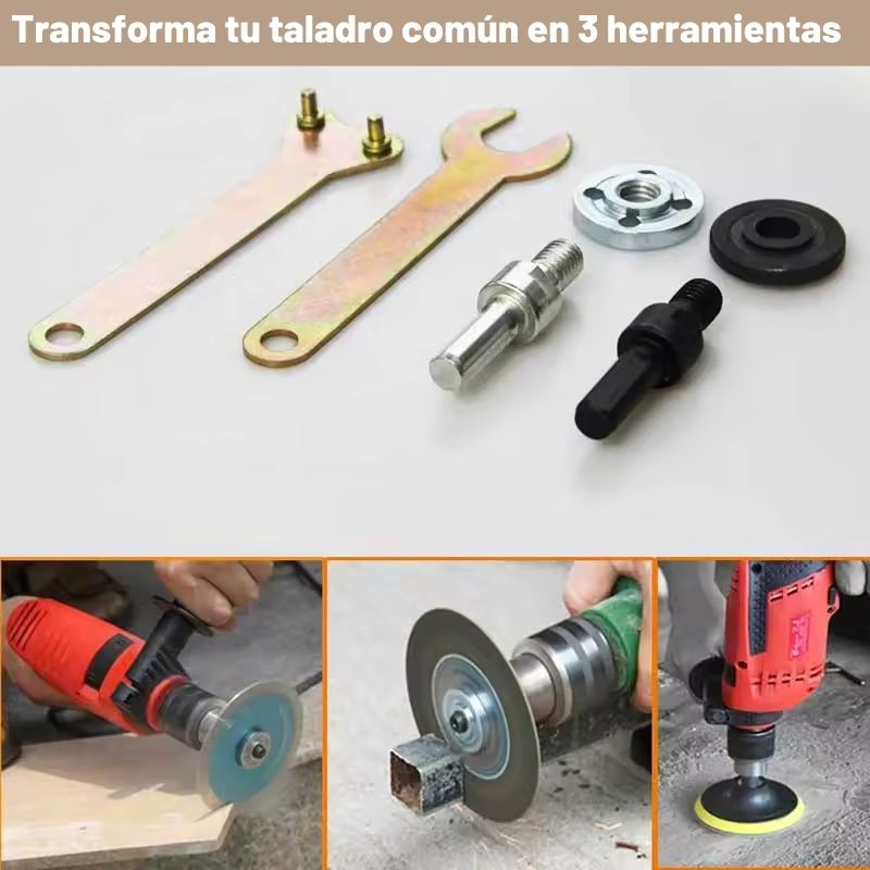 DrillMax®: Adaptador de disco para taladro