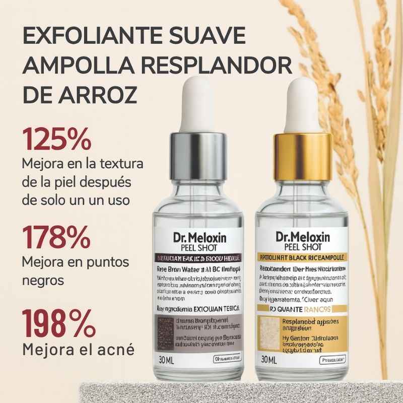 PeelShot™: Tratamiento Coreano exfoliante suave de Arroz negro