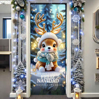 Funda Puerta Navidad Reno