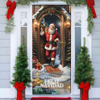 Funda Puerta Navidad Papa Puerta