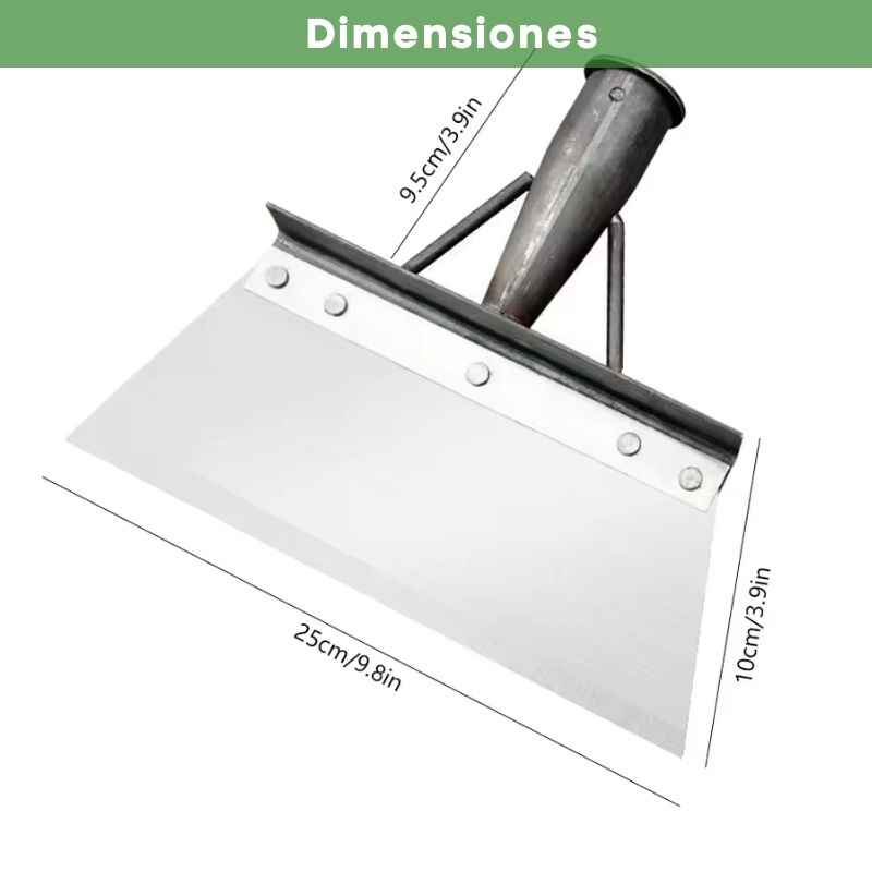 InoxShovel™: Pala metálica con punta ultra afilada