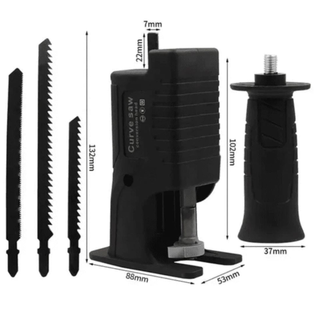 DRILLMASTER™: ADAPTADOR DE TALADRO A SIERRA