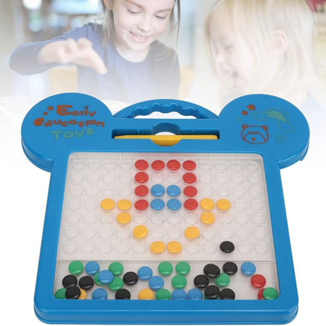 MAGNETICBOARD™: JUEGO TABLERO DE DIBUJO CON FICHAS MAGNÉTICAS ¡BLACK DAYS🔥 !