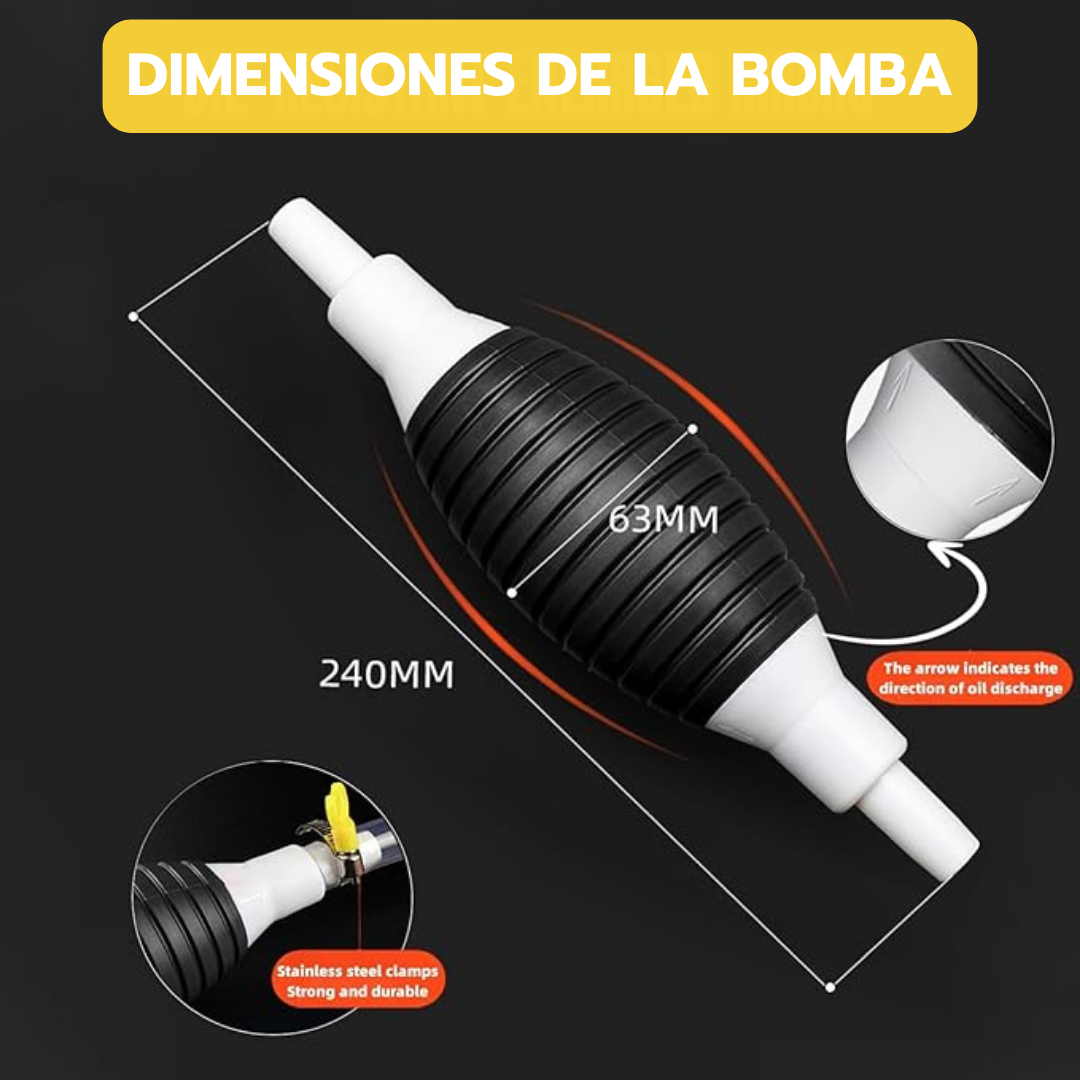 Bomba de alto flujo para transferir combustible