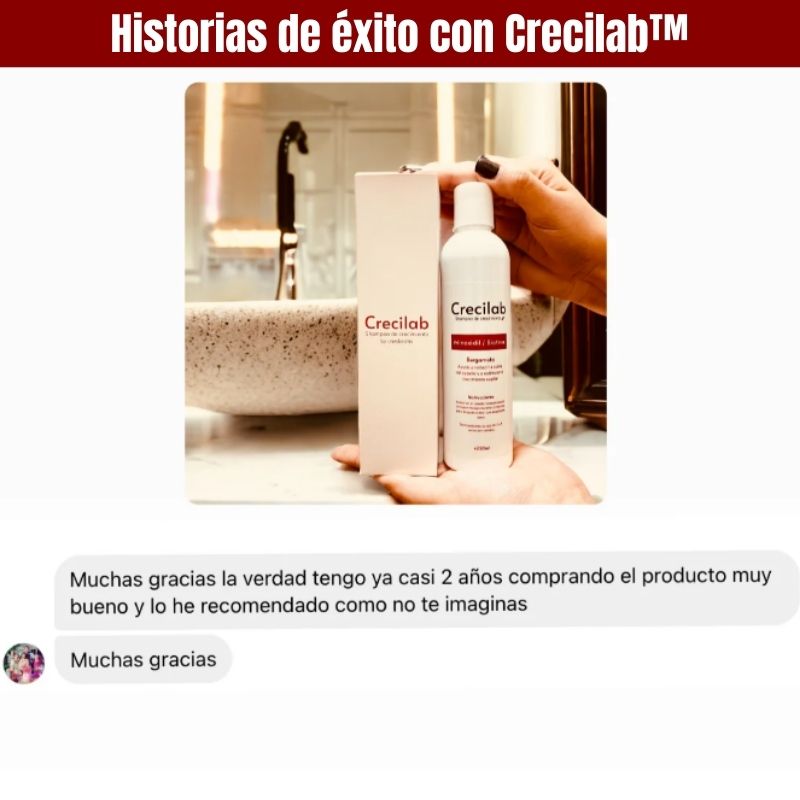 Crecilab™: Shampoo con Minoxidil, Biotina & Bergamota 250ml