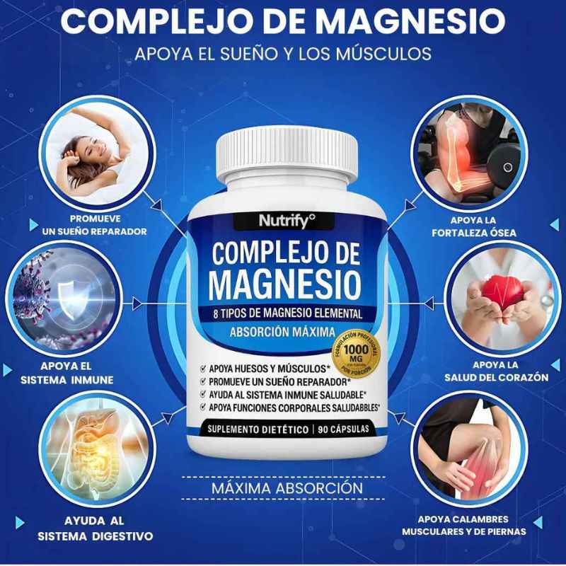 Magnesium Complex 8 en 1 | Energía, descanso y recuperación