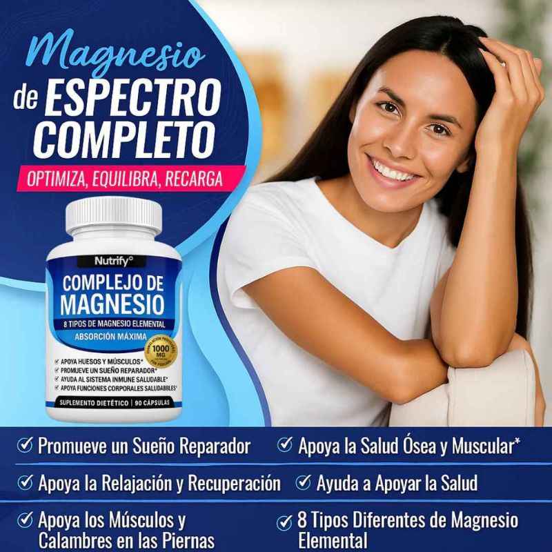 Magnesium Complex 8 en 1 | Energía, descanso y recuperación
