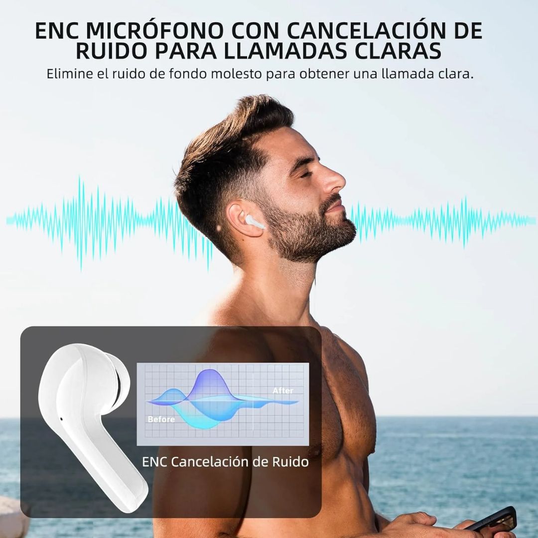 ULTRAPODS MAX™: AUDÍFONOS INALAMBRICOS SONIDO 4D ENVOLVENTE