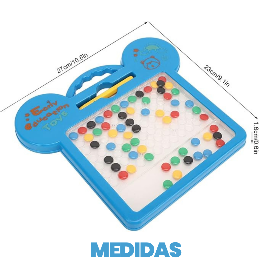 MAGNETICBOARD™: JUEGO TABLERO DE DIBUJO CON FICHAS MAGNÉTICAS ¡BLACK DAYS🔥 !