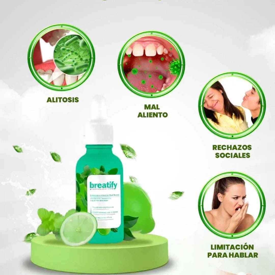 Breatify™: Refrescante bucal para eliminar el mal aliento🦠