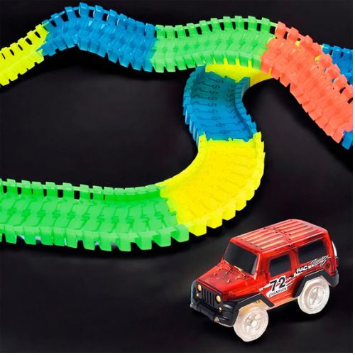 MAGIC TRACKS™: PISTA DE CARRERAS 360 PIEZAS CON LUCES
