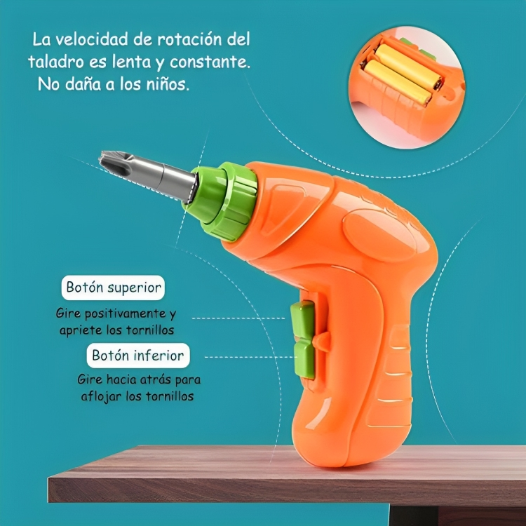 BUILDRILL™:JUEGO DE CONSTRUCCIÓN CREATIVO 4 EN 1 (252 PIEZAS) ¡EL MEJOR REGALO DE NAVIDAD🎁!