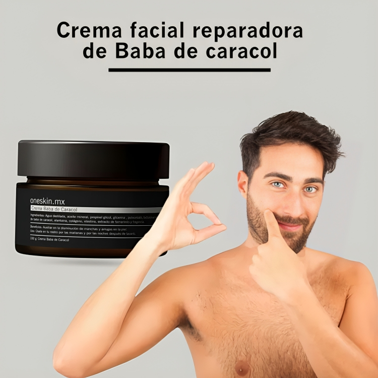 ONESKIN™: CREMA FACIAL COLÁGENO Y BABA DE CARACOL (FORMULA MEJORADA)