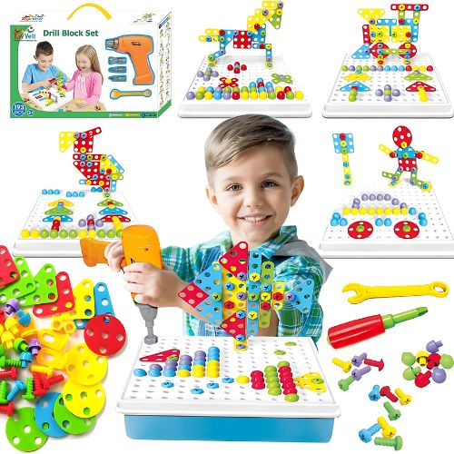 BuilDrill™ Juego de construcción creativo 4 en 1 (252 piezas)