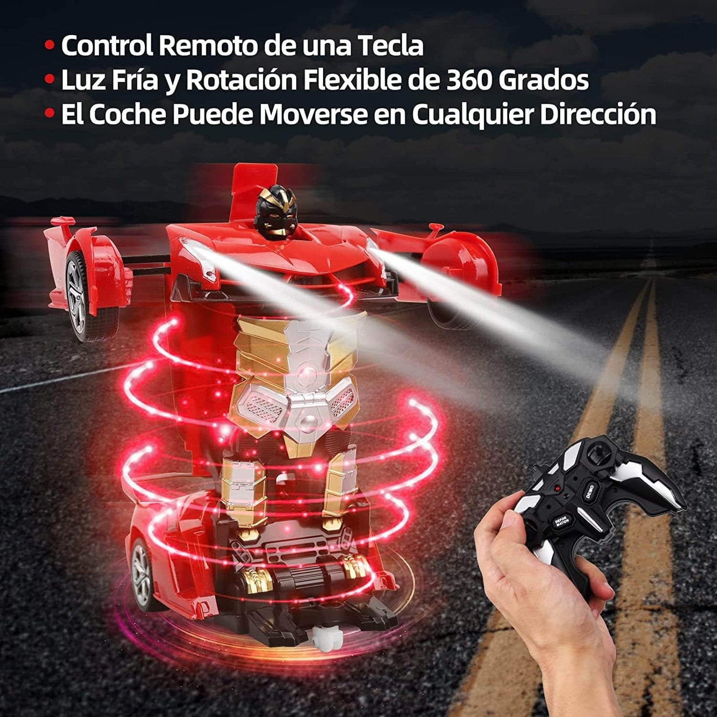 CARRO TRANSFORMER A CONTROL REMOTO