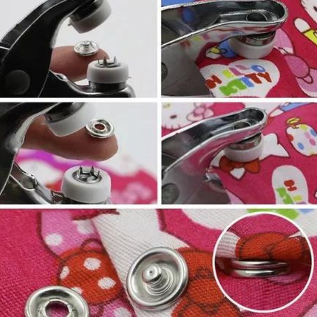 EasyPliers™: Pinzas para reparar broches | Incluye: 200 botones