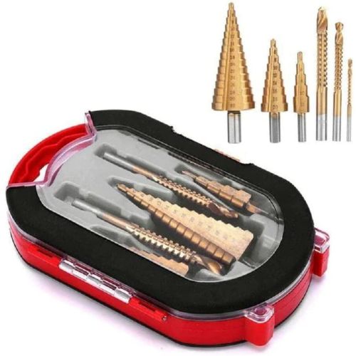 Titanium Pro: Set X 6 Brocas Escalonadas | Perforaciones rápidas y precisas