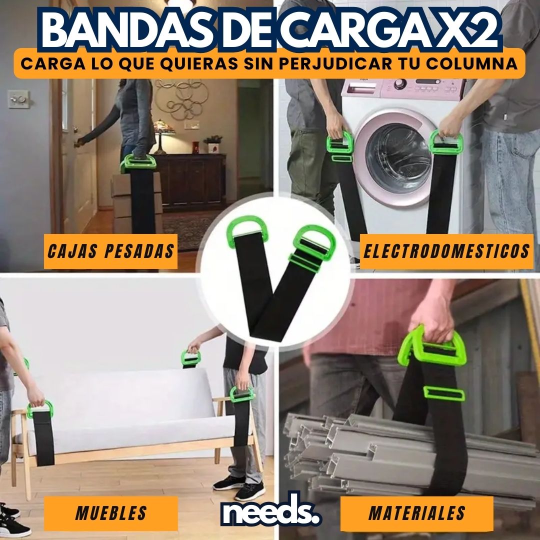 MOVEMASTER™:BANDAS DE CARGA X2 | AJUSTABLES A LA MEDIDA DESEADA
