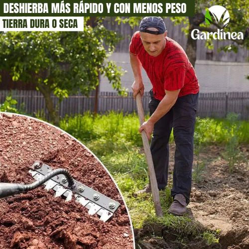 Gardinea™: Rastrillo de hierro para deshierbar 7 dientes