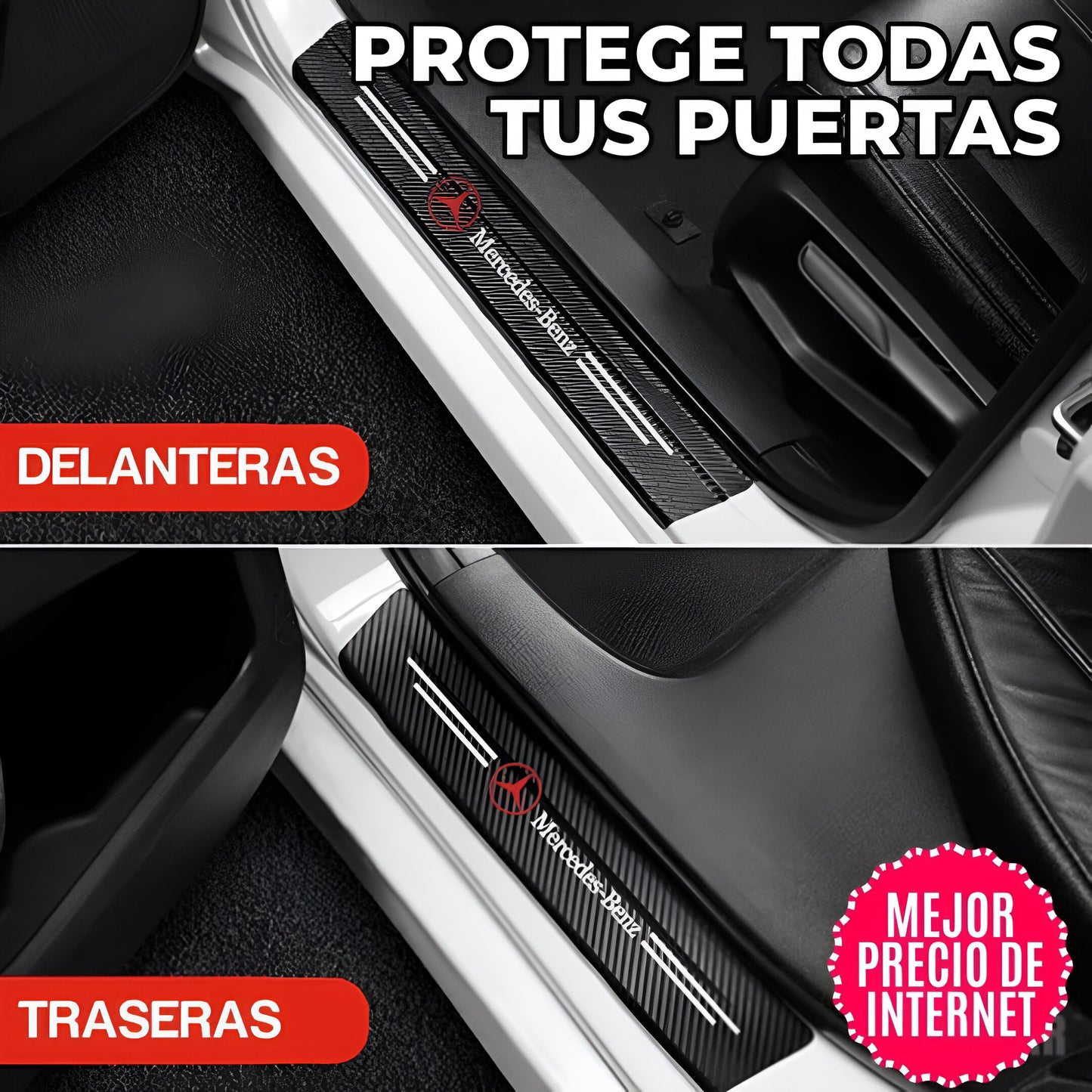 PROTECTORES LATERALES PARA PUERTAS DE CARRO | PAGA 4 LLEVA 8 | OBSEQUIO