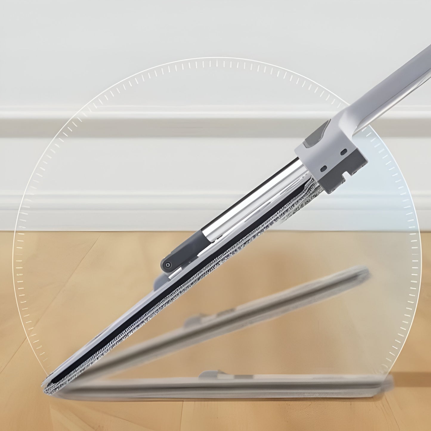 TRAPERO PLANO INTELIGENTE MICROFIBRA + BALDE PLEGABLE| COLOR:GRIS