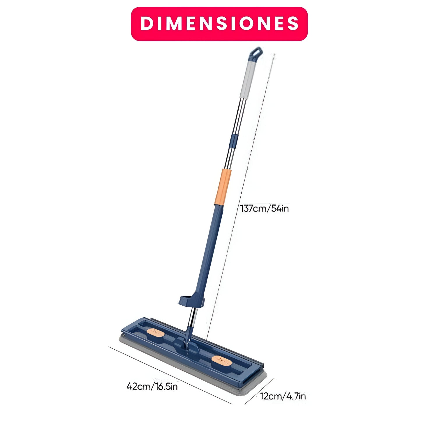 TRAPERO PLANO INTELIGENTE MICROFIBRA + BALDE PLEGABLE| COLOR:GRIS