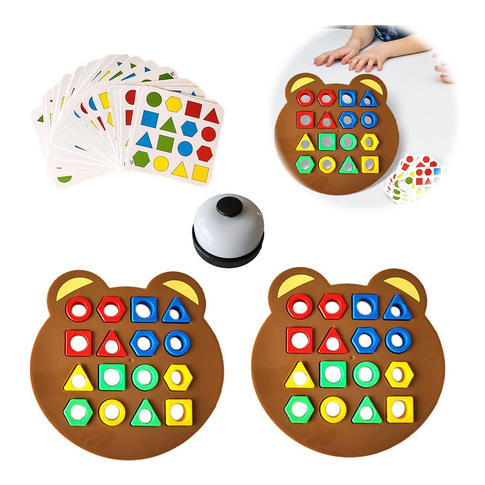 BEARMATCH™ : JUEGO APRENDIZAJE FIGURAS GEOMÉTRICAS ¡SUPER PROMO REGALOS DE NAVIDAD 🎁!