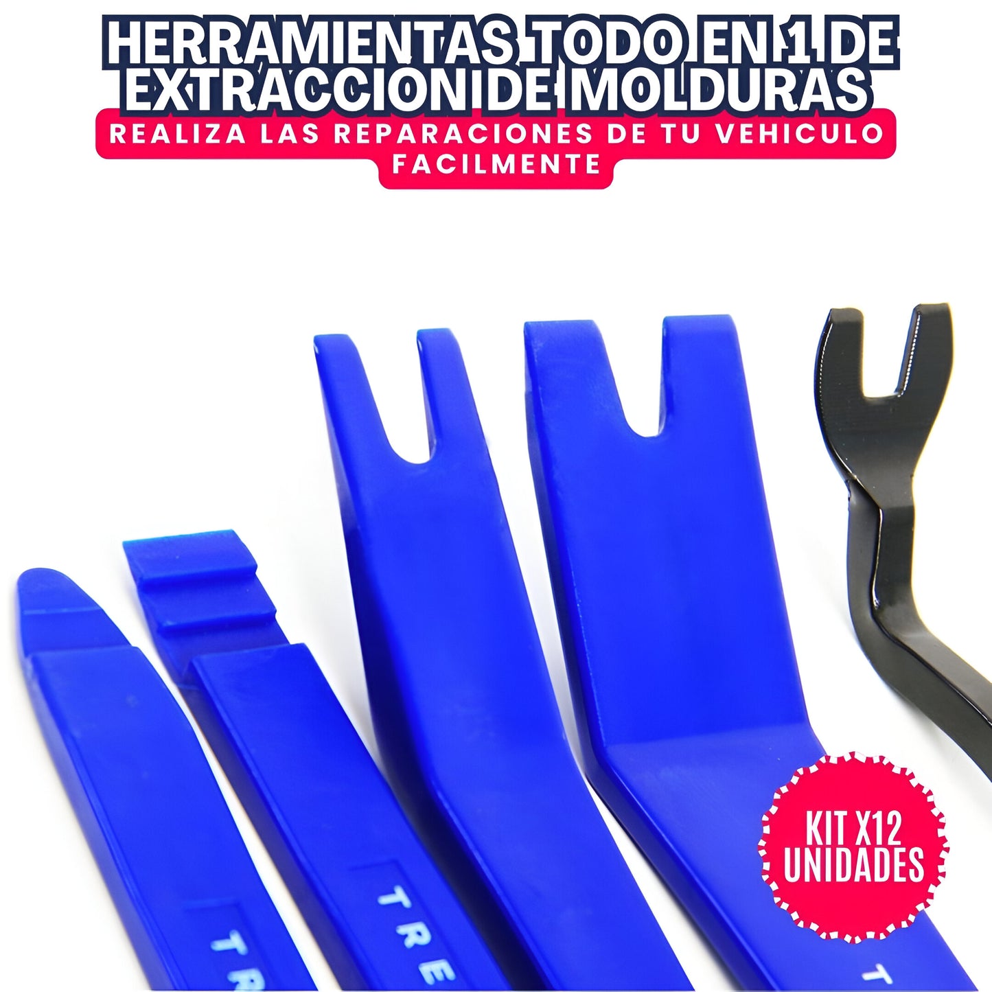 CARTOOL™:KIT X12 HERRAMIENTAS TODO EN 1 DE EXTRACCIÓN DE MOLDURAS