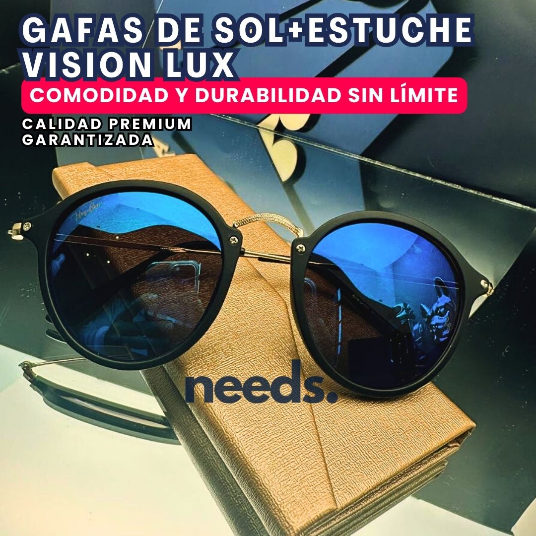 VISIONLUX™: GAFAS DE SOL UNISEX | ESTILO Y PROTECCIÓN | OBSEQUIO: ESTUCHE DE LUJO
