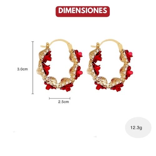 ARETES ROSAS CLASSIC: EL TOQUE DE ELEGANCIA Y SOFISTICACIÓN| JOYERIA EUROPEA