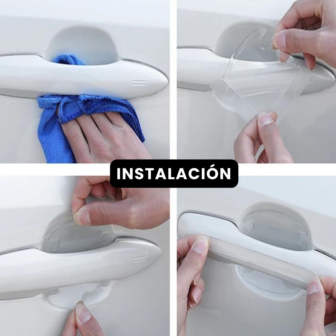 CARGUARD™:KITX 8 PROTECTOR ADHESIVO ANTI RAYONES PARA CARROS + OBSEQUIO