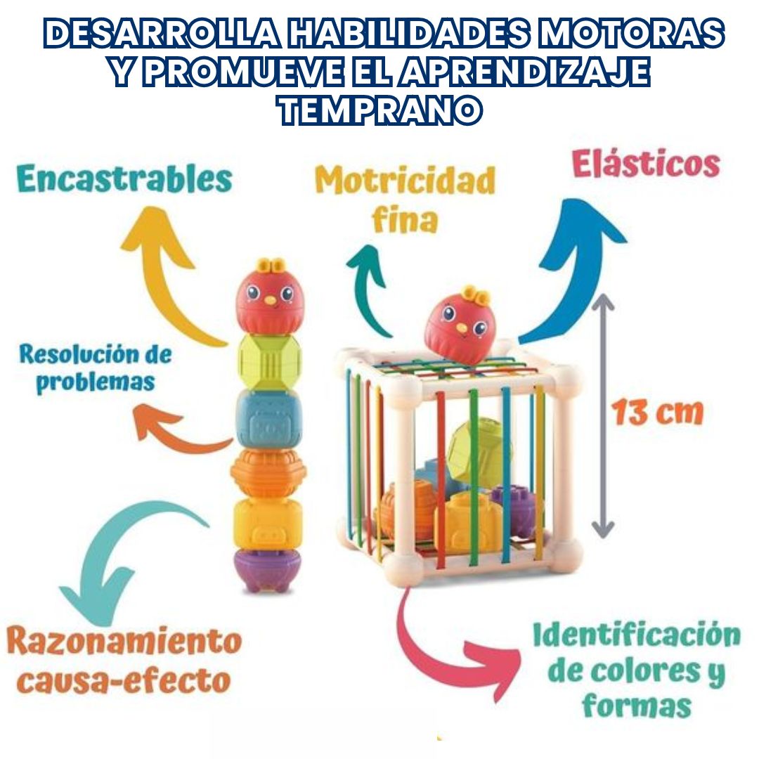 SENSORYCUBE™: CUBO DE EXPLORACIÓN SENSORIAL | ESTIMULACIÓN TEMPRANA PARA TU BEBÉ