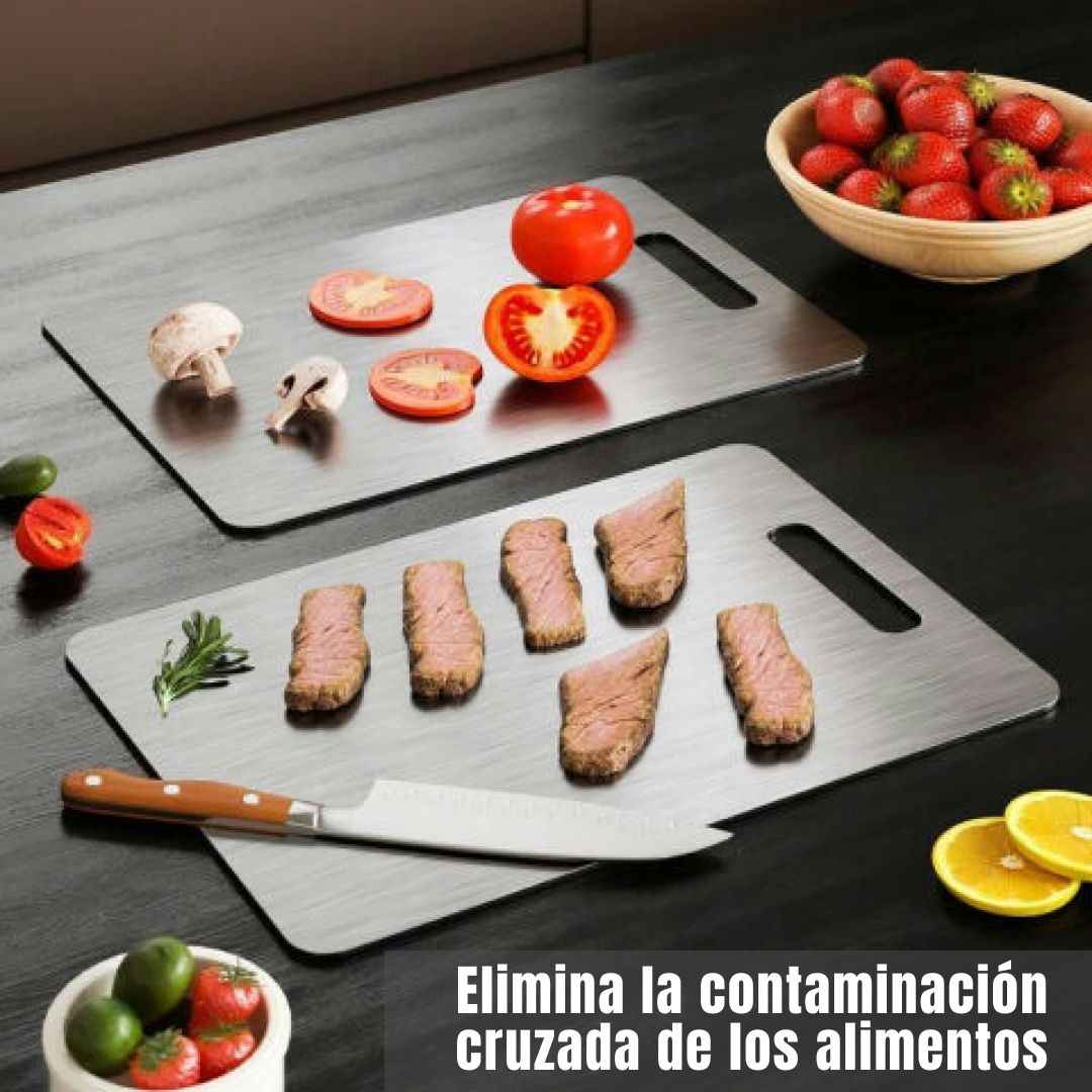 Combo cocina profesional - Tabla Acero Inoxidable Tipo 304 + Regalos